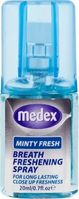 Zdjęcie produktu dla Medex | Odświeżacz oddechu w sprayu - Smak miętowy - 20 ml - Świeży oddech - Pielęgnacja jamy ustnej