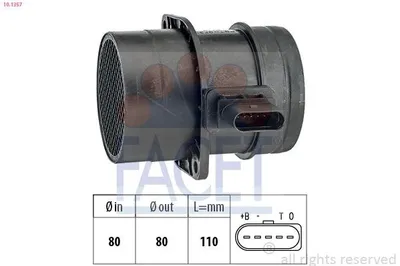 Produktbild von FACET 10.1357 Luftmassenmesser LMM für VW GOLF VI (5K1) Luftmengenmesser