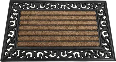 Image de SIENA GARDEN Tapis caoutchouc "Impalla" rectangulaire, 45 x 75 cm