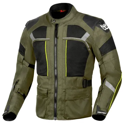 Immagine prodotto di Berik Absolute Terra Giacca da moto in tessuto, verde oliva/nero, 52