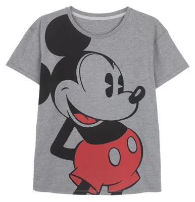 Produktbild von Mickey Mouse Damen T-Shirt Erwachsene Kurzarmshirt, Größe Herren:XS