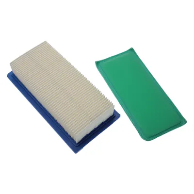 Produktbild von vhbw Filter-Set Ersatz für Briggs & Stratton 93400, 491384 für Rasenmäher-Motor - 2x Ersatz-Filter (1x Luftfilter, 1x Vorfilter)