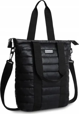 Immagine prodotto di ZAGATTO Borsa shopper donna A4 – borsa nera trapuntata a spalla, capiente ed elegante
