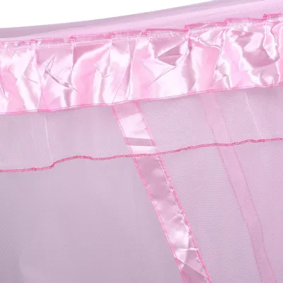 Produktbild von Luxusprinzessin vier Ecke Post Bett Vorhang Baldachin Netting Moskitonetz Bettzeug Rosa 1,5x2m