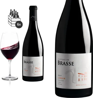 Produktbild von 6er Karton 2019 Limoux rouge von Château de Brasse - Rotwein