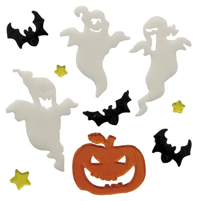Productafbeelding van Spookachtige figuren – Gelstickers – Halloween decoratie