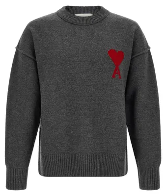 Produktbild von Ami Paris Cardigan aus Wolle in Grau