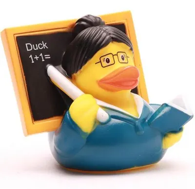Produktbild von Badeente Lehrerin Vinyl 8 cm