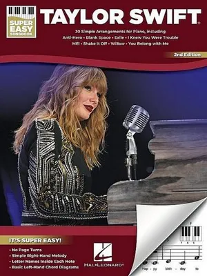 Immagine prodotto di Taylor Swift - Super Easy Songbook - 2nd Edition: 30 Simple Arrangements for Piano with Lyrics