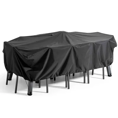 Produktbild von Gartentischbezug in Schwarz 240 x 130 cm Schwarz - Oviala Cov'Up