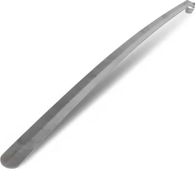 Zdjęcie produktu dla Solidna metalowa łyżka do butów "Silver" (79 cm) - łyżka do butów XXL - przyjazna dla pleców łyżka do butów dla dzieci, mężczyzn, kobiet, seniorów