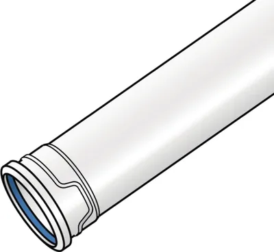 Produktbild von KE Kelit ASP127, PHONEX AS-PLUS, Schallschutzrohr, DN125, Stange mit 2700mm, 1 Stk.