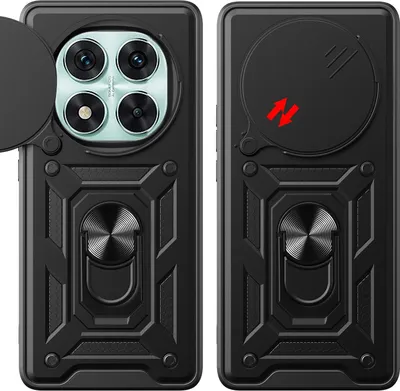 Obrázek produktu pro Pouzdro pro Xiaomi Redmi Note 14 Pro 5G, TPU Nárazník Silikonové Pouzdro s Kroužkem Stojánek, Ochrana Kamery Modrý