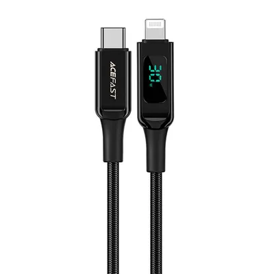 Obrázek produktu pro ACEFAST C6-01, 1,2 m, Lightning, USB C, Samec, Samec, Černá
