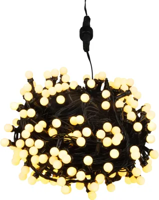 Imagen del producto de Guirnalda luminosa MagicHome Navidad, 200 LED blanco cálido, temporizador, 8 funciones, 16 m, IP44