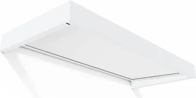 Produktbild von Palram - Canopia Metall Vordach Sophia Opal 2150 Weiß 215x95x17 cm