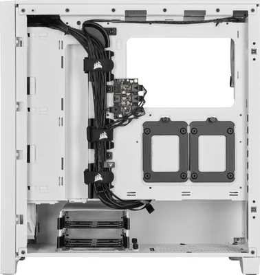 Obrázok produktu pre Corsair iCUE 4000D RGB, Midi Tower, PC, Biela, ATX, EATX, micro ATX, Mini-ITX, Plast, Oceľ, Temperované sklo, 17 cm