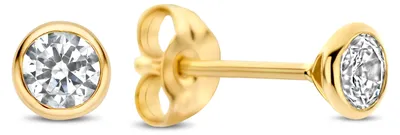 Produktbild von New Bling Oorknopjes – 9NBG-1046 – 14K Goud – Rond met Zirkonia – 3,6 mm