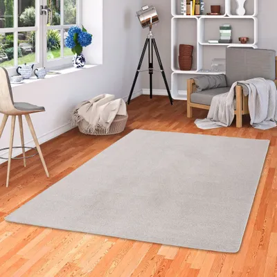 Produktbild von Velours Teppich Joy Hellgrau, Größe:80x400 cm