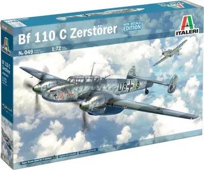 Productafbeelding van 1:72 Duitse Bf-110 C-3/C-4 Zerstörer, modelbouwset