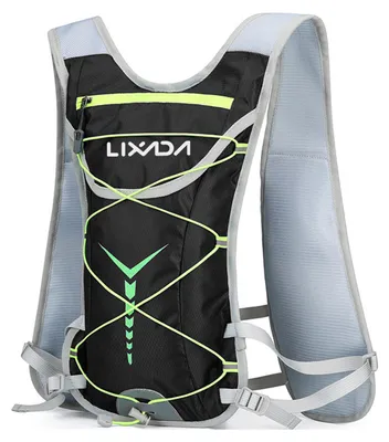 Produktbild von Nylon Trinkrucksack Wasserrucksack mit 2L Trinkblase für Radfahren Laufen Radfahren