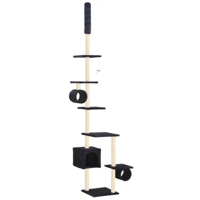 Produktbild von vidaXL Katzenbaum mit Sisal-Kratzsäulen 260 cm Dunkelblau