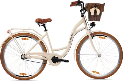 Produktbild von Goetze Style 28 Zoll Citybike, 3-Gang Shimano Nabenschaltung, Tiefeinstieg mit Rücktrittbremse, Damenfahrrad mit Korb