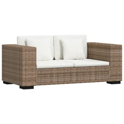 Produktbild von dkd-home-decor 2-Sitzer Sofa aus echtem Rattan, natürliche Rattanfarbe, 162 x 80 x 61 cm (B x T x H)