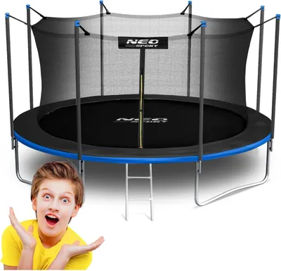 Obrázok produktu pre Záhradná trampolína 15ft/465cm s vnútornou sieťou a rebríkom Neo-Sport