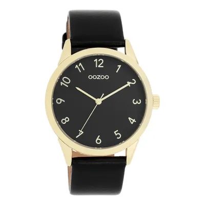 Produktbild von Oozoo Armbanduhr schwarz Leder Timepieces Damen Analog-Quarzuhr UOC11329