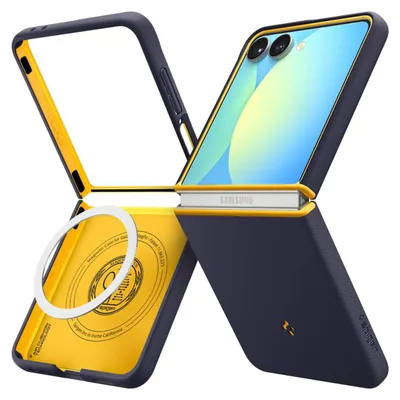 Obrázek produktu pro Spigen Nano Pop (Mag Fit), Obal, Samsung, Galaxy Z Flip 7, 17,3 cm (6.8"), Borůvka, Námořnická modrá, Žlutá