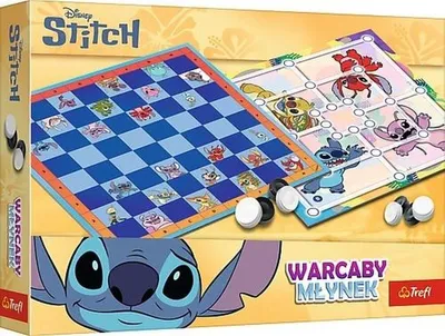 Productafbeelding van Dammen en molen spel Lilo en Stitch Trefl 02799