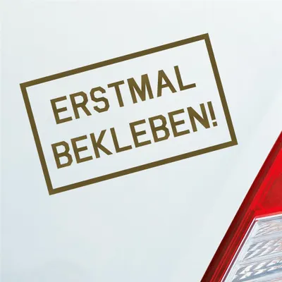 Produktbild von Auto Aufkleber Reingeguckt! Verarscht Prank Lustig 16x10 cm Gold Sticker Heckscheibenaufkleber