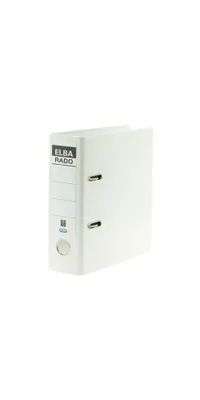 Produktbild von Elba Lever Arch File Rado Plast, 75 mm, for A5 Portrait, PVC White, 7,5 cm, 23 cm, Weiß