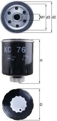 Produktbild von Kraftstofffilter KNECHT KC 76