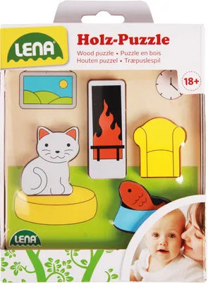 Produktbild von LENA® Holzpuzzle Wohnzimmer