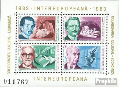 Produktbild von Briefmarken Rumänien 1983 Mi Block194 (kompl.Ausg.) postfrisch INTEREUROPA