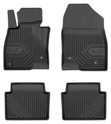 Image de Tapis de sol en caoutchouc pour Mazda 3 III 2013-2018 – 4 pièces, noirs, sur mesure