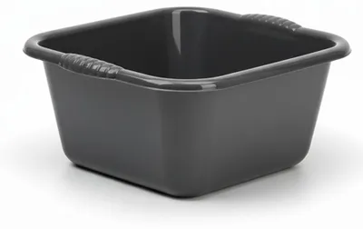 Produktbild von Abwaschschussel Geschirrspuleimer - 6 Liter - dunkelgrau - Kunststoff - 31 x 29 x 13 cm