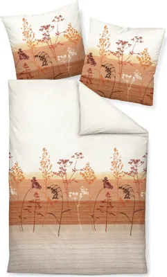Produktbild von Janine Design Feinbiber Bettwäsche-Garnitur Design DAVOS 65123 Farbe siena tabasko-04 Größe 155x220 + 80x80 cm
