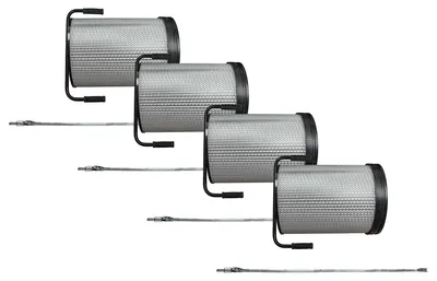 Produktbild von vhbw 4x Feinstaub-Filterpatrone Ersatz für Holzmann 10003902 für Absauganlage für Holzbearbeitungsmaschine - Mit Reinigungsbürste