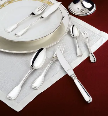 Produktbild von Wilkens Das 30-tlg. Menübesteck in 925 Sterling Silber für 6 Personen AUGSBURGER FADEN Besteck