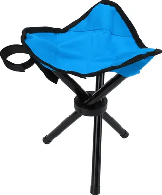 Produktbild von Camping-Stativhocker, tragbar, faltbar, leichter Sitz für Wandern, Jagen, Spazierengehen, Angeln, Reisen, Blau
