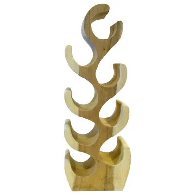 Produktbild von Eastfurn Weinregal aus massivem Holz für 8 Flaschen