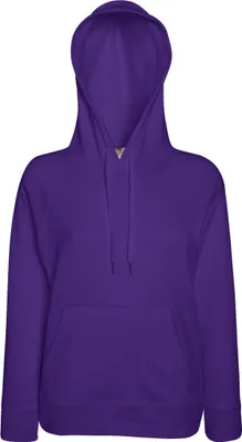 Produktbild von Fruit Of The Loom Damen Kapuzenpullover / Kapuzen-Sweatshirt / Hoodie, tailliert BC2657 (2XL) (Violett)