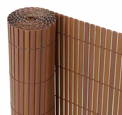 Produktbild von RIBELLI PVC Sichtschutzmatte Braun – 8 Meter / 160 cm