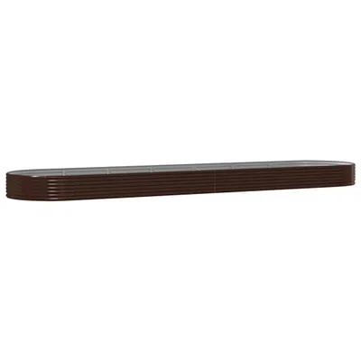 Obrázek produktu pro Vyvýšený záhon pozinkovaná ocel 600x140x36 cm hnědý