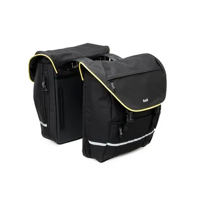 Productafbeelding van BECK SPRTV Geel - Bagagetas waterafstotend en scheurbestendig - Dubbele tas voor e-bike en fiets, met beugels voor een veilige bevestiging
