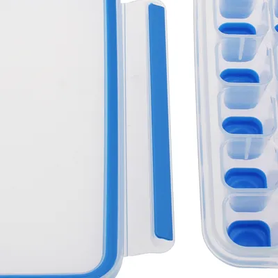 Produktbild von Tefal MasterSeal K30236, 1 Stück(e), Rechteckig, Eiswürfelbehälter, Blau, Transparent, 165 mm, 226 mm