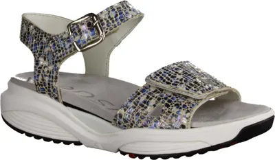 Produktbild von Xsensible Skala bequeme Damensandale, Leder, Denim Combi - Damenschuhe Sandale bequem / lose Einlage, Blau, leder